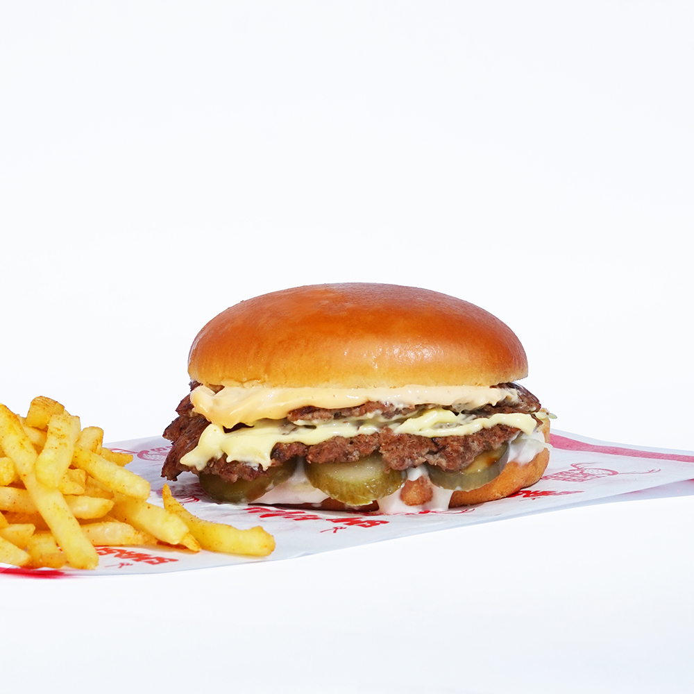 Burger original style double . Fries